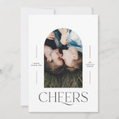 Modern 1 Foto Typografie schwarz + Weiß (Vorderseite)