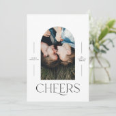 Modern 1 Foto Typografie schwarz + Weiß (Stehend Vorderseite)