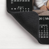 Modern 2020 Kalender Ihr Foto und Name auf Black Mousepad (Ecke)