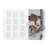 Modern 2021 Foto Calendar Magnet (Horizontal)