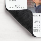 Modern 2022 Kalender Ihr Foto und Name auf Weiß Mousepad (Ecke)