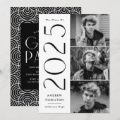 Modern 2023 3 Foto Graduation Party Einladung (Vorne/Hinten)