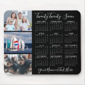 Modern 2023 Kalender 3 Foto Personalisiert Mousepad (Vorne)