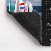 Modern 2023 Kalender 3 Foto Personalisiert Mousepad (Ecke)