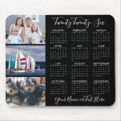 Modern 2023 Kalender 3 Foto Personalisiert Mousepad (Vorne)