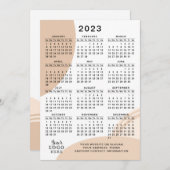 Modern 2023 Kalender Volljahr Minimal Abstrakt Programm (Vorne/Hinten)