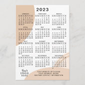 Modern 2023 Kalender Volljahr Minimal Abstrakt Programm (Vorderseite)
