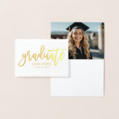 Modern 2023 Personalisiert Graduate Name Gold Folienkarte (Anzeige)
