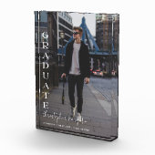 Modern 2024 Graduate White Script Overlay Fotoblock (Rechts)