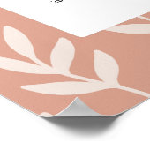 Modern 2024 Pachy Leaf Muster Calender Poster (Ecke)