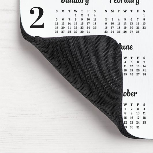 Modern 2025 Kalender Benutzerdefiniert 12 Monate E Mousepad (Ecke)