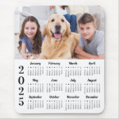 Modern 2025 Kalender Benutzerdefiniert 12 Monate E Mousepad (Vorne)