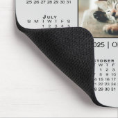 Modern 2025 Kalender Ihr Foto Name auf Grau Mousepad (Ecke)