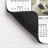 Modern 2025 Kalender Ihr Foto Name auf Weiß Mousepad (Ecke)
