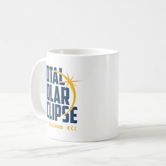 Modern 2026 Eclipse Keepsake Kaffeetasse (Vorderseite Links)