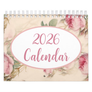Modern 2026 Floral Calendar, Elegant and Artistic Kalender