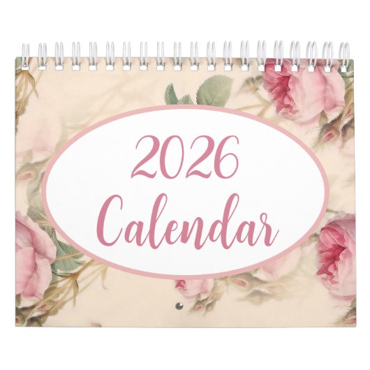 Modern 2026 Floral Calendar, Elegant and Artistic Kalender (Titelbild)