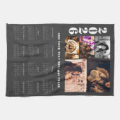 Modern 2026 Kalender 5 Foto Collage Küche Handtuch (Horizontal)