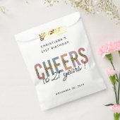 Modern 21. Geburtstag Party Leopard Print Geschenktütchen (Versiegelt)