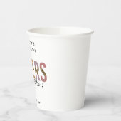 Modern 21. Geburtstag Party Leopard Print Pappbecher (Links)