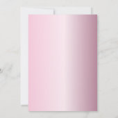 Modern 21. Geburtstag Pink Glitzer Sparkle Einladung (Rückseite)