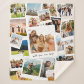 Modern 21 Picture Scrapbook FotoCollage Sherpadecke (Vorderseite)
