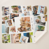 Modern 21 Picture Scrapbook FotoCollage Sherpadecke (Vorderseite (Horizontal))