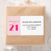 Modern 21. Rosa Geburtstagsparty (Insitu)