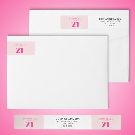 Modern 21. Rosa Geburtstagsparty