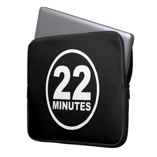 Modern - 22 Minuten Laptopschutzhülle (Vorderseite Links)