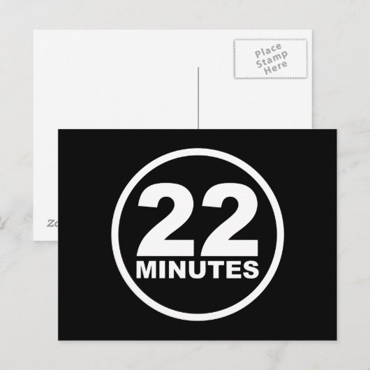 Modern - 22 Minuten Postkarte (Vorne/Hinten)