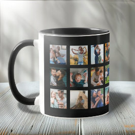 Modern 24 Insta Foto Collage Keepake Tasse