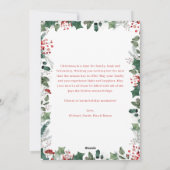 Modern 2 Foto Arch Frohe Weihnachtskarte Feiertagskarte (Rückseite)