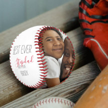 Modern 2 Foto Collage Beste je Stepdad Baseball