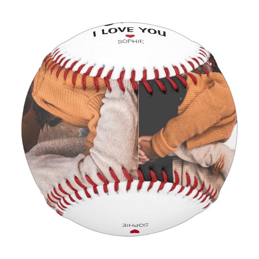 Modern 2 Foto Collage Bester Freund je! Baseball (Vorderseite)