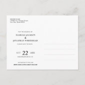 Modern 2 Foto Dusty Blue Ankündigungspostkarte (Rückseite)