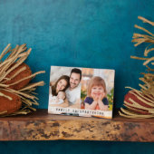 Modern 2 Photo Collage Family Is Everything Quote Fotoplatte (Seite)