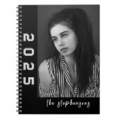 Modern 2 Photo Collage Personalized Notizblock (Vorderseite)