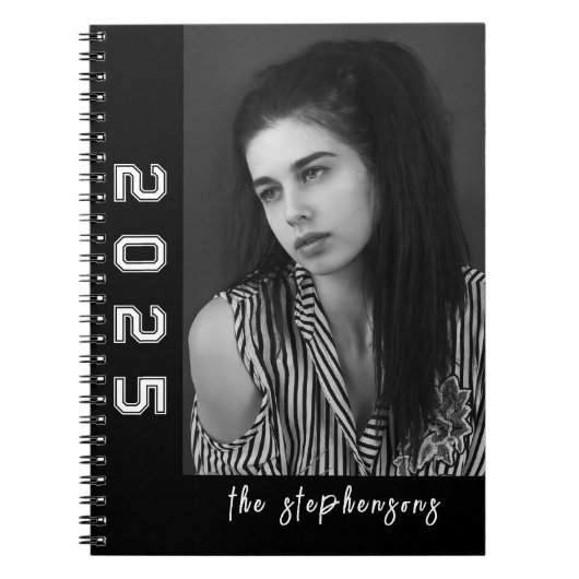 Modern 2 Photo Collage Personalized Notizblock (Vorderseite)