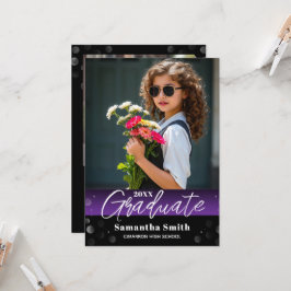 Modern 2 Photo Graduation Senior Photo Grad Invite Einladung