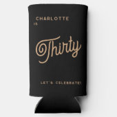 Modern 30. Dreißigste Geburtstag Selters Dosenkühler (Rückseite)