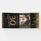 Modern 30. Geburtstag Party Banner (Horizontal)