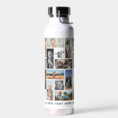 Modern 30 x Photo Collage Grid Personalized Trinkflasche (Links)