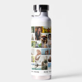Modern 30 x Photo Collage Grid Personalized Trinkflasche (Rechts)