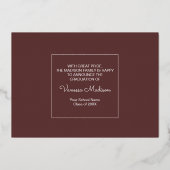 Modern | 3 Ankündigung von Foto Foil Abschluss (Rückseite)