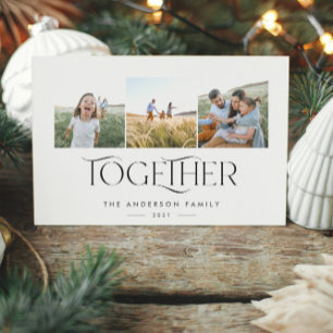 Modern 3 Foto blue simple together typography