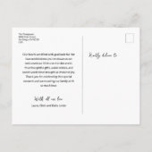 Modern 3 Foto Collage Baby Vielen Dank für Ihre Ge Postkarte (Rückseite)