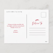 Modern 3 Foto Collage Frohe Weihnachten (Rückseite)