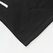 Modern 3 Foto Collage Name Fleecedecke (Ecke)