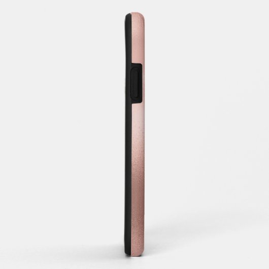 Modern 3 Foto Collage Rose Gold Name Case-Mate iPhone Hülle (Hinten/Rechts)